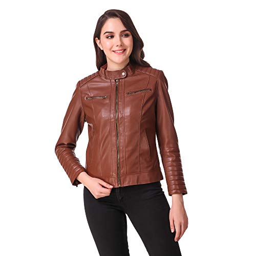 Image of Leather Retail Women's Solid Jacket