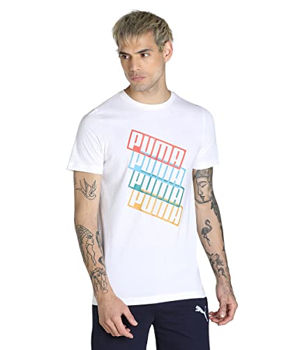 Image of Puma Men Cotton Fitted T-Shirt