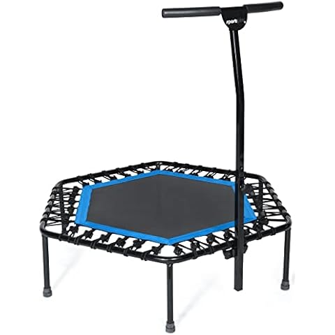 SportPlus Fitness-Trampolin, Ø 126cm, leise Gummiseilfederung Cover