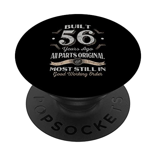 56 cumpleaños 56 años vintage todas las piezas originales PopSockets PopGrip Intercambiable