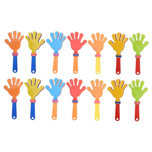 Hemobllo 20 piezas Juguetes de Mano de Plástico para Fiesta Aplaudidor Creativo Ruido Fácil para Eventos Festivos Color Aleatorio Color Aleatorio