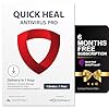Quick Heal, Antivirus Pro, 1 user, 1 Year, AI Based Device Security for Laptop, Email and Browsing Protection| (Email Delivery in 1 Hour- No CD) + Get 6 month AntiFraud.AI Key for IOS and Android