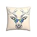 Fodera per Cuscino Hipster Animale Occhiali Cervo Federa Cuscino Mode Home Decor Nouveauté Federe Cuscini per Letto Divano Auto 45X45Cm