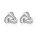 Produktbild Tuscany Silver Damen Ohrstecker Rhodiniert Sterling Silber Weiß Zirkonia 10mm Knoten