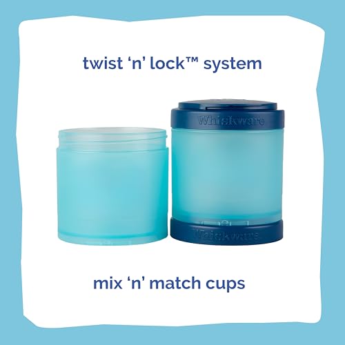 Image of Whiskware Disney Princess Cinderella, Stackable Snack Containers for Kids, 3 Stackable Snack Cups for School or Travel, Backpack and Cupholder Friendly, Glass Slipper