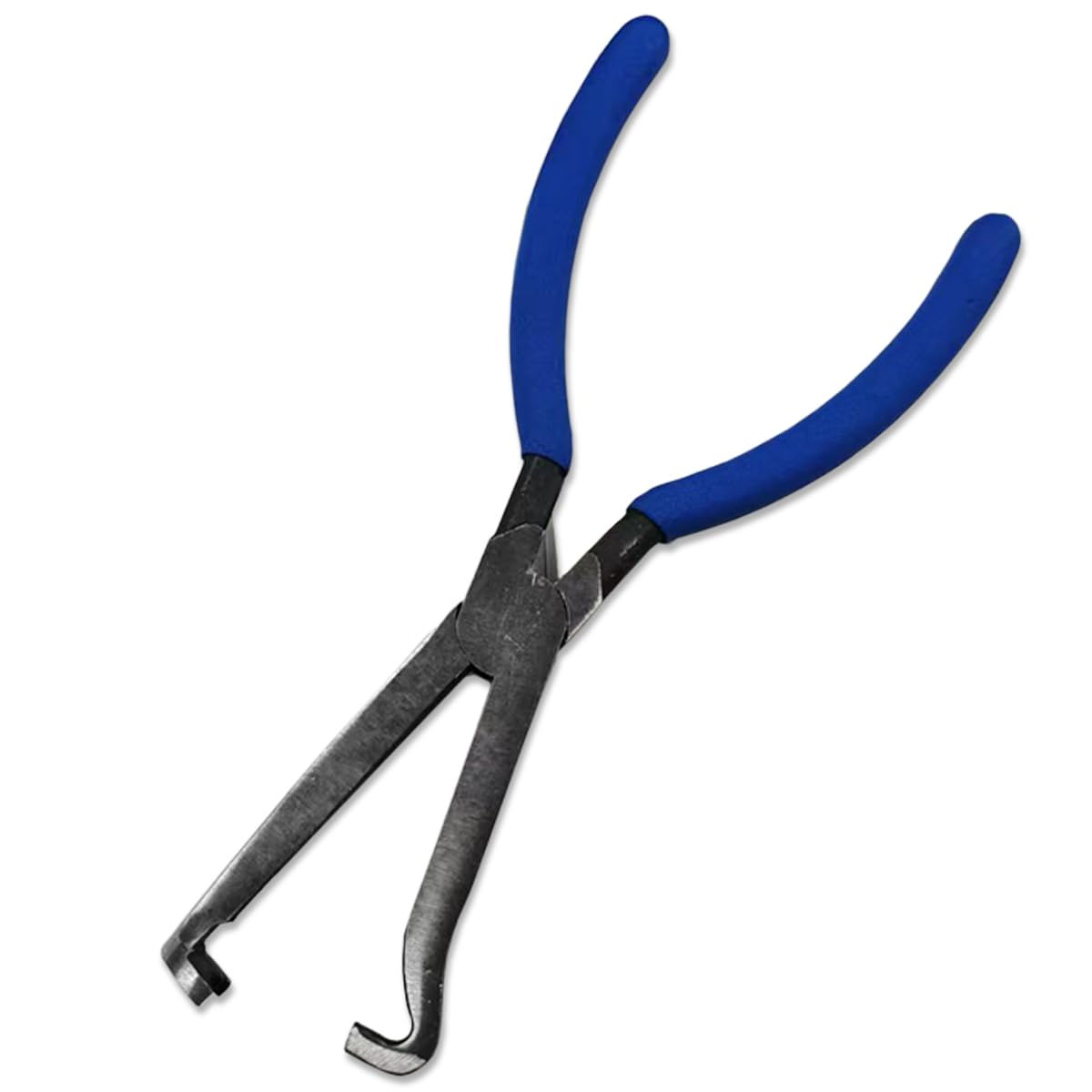 Electrical Disconnect Pliers, 8in Fuel Line Pliers, Automotive Electrical Plug Connector Repair Tool, Spark Plug Pliers for Push Tab Style Plugs (Blue)