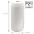 Samawi 10" White Modern Tall White Ceramic Vase for Décor Large White Vase Geometric Vase for Flowers Small Modern Vase