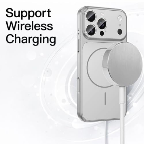 Image of SHINESTAR Converter Case for iPhone 13 Pro Max | Premium Protective Mag-Safe Cover | iPhone 17 Pro / 17 Pro Max Series Style Design | in-Built Camera Guard | Wireless Charging Compatible - Silver