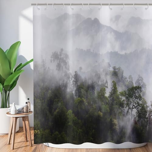 ASDCXZ Landscape Shower Curtain 180x180 cm - Image 2