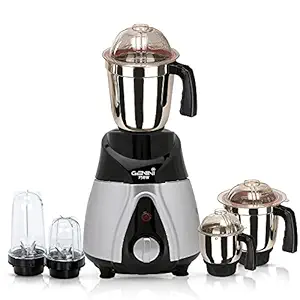 Gemini BTRBSA21 750Watts Mixer Juicer Grinder with 5 Jars (2 Bullets Jar, 1 Liquid Blending Jar, 1 Dry Grinding Jar and 1 Chutney Jar) - Black