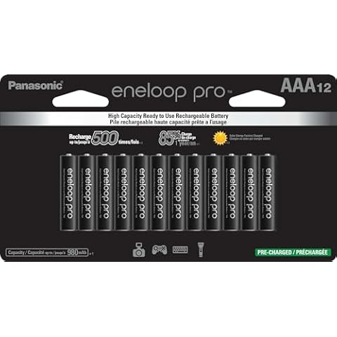 Eneloop Panasonic BK-4HCCA12FA pro AAA High Capacity Ni-MH Pre-Charged Rechargeable Batteries, 12-Battery Pack Cover