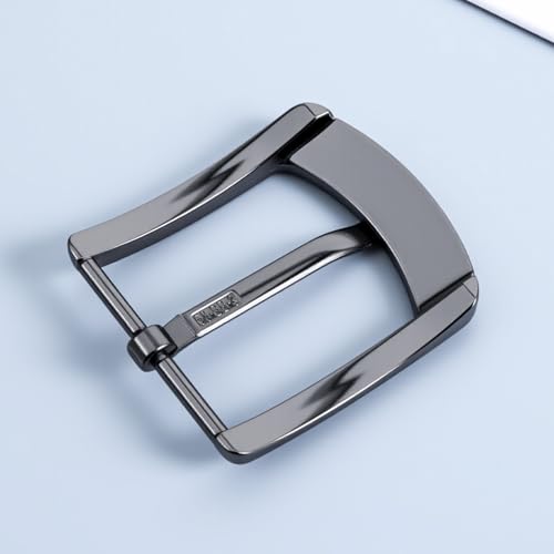 3 Pack Belt Buckle for Men, Metal Belt Buckle Single Prong Square Belts Buckles for Men and Women, Replacement Belts Buckles (Silver, Black, Bronze)