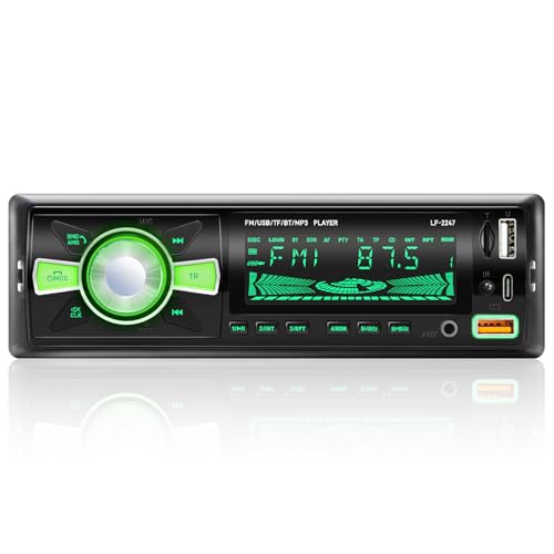 RDS Bluetooth Car Radio avec Port de Charge Type‑C, FM/AM Car...