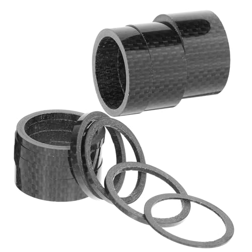 Abaodam 11Pcs Carbon Fiber Bike Headset Spacer Lightweight Bicycle Stem Spacers for Enhanced Comfort Durable and Temperature Resistant for Cycling Enthusiasts