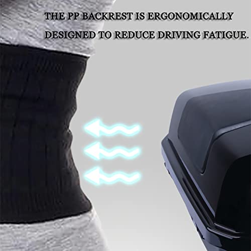 Baúl de motocicleta impermeable y resistente a impactos con ABS rígido 5