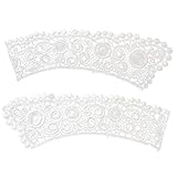  YXJDWEI Weiß Blume Spitzenkragen Lace Applikation Nähen auf Kleidung für DIY Kleidung Hochzeitskleid Zubehör