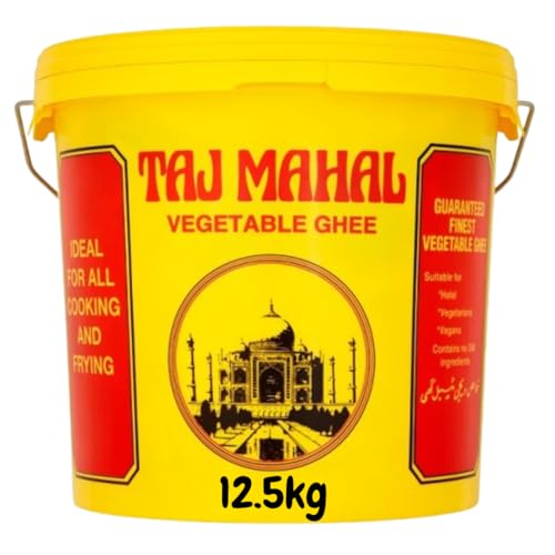 Vegan Ghee Butter 12.5kg - Halal certified Vegetable Ghee for catering and cooking, with no GM ingredients (12.5kg)