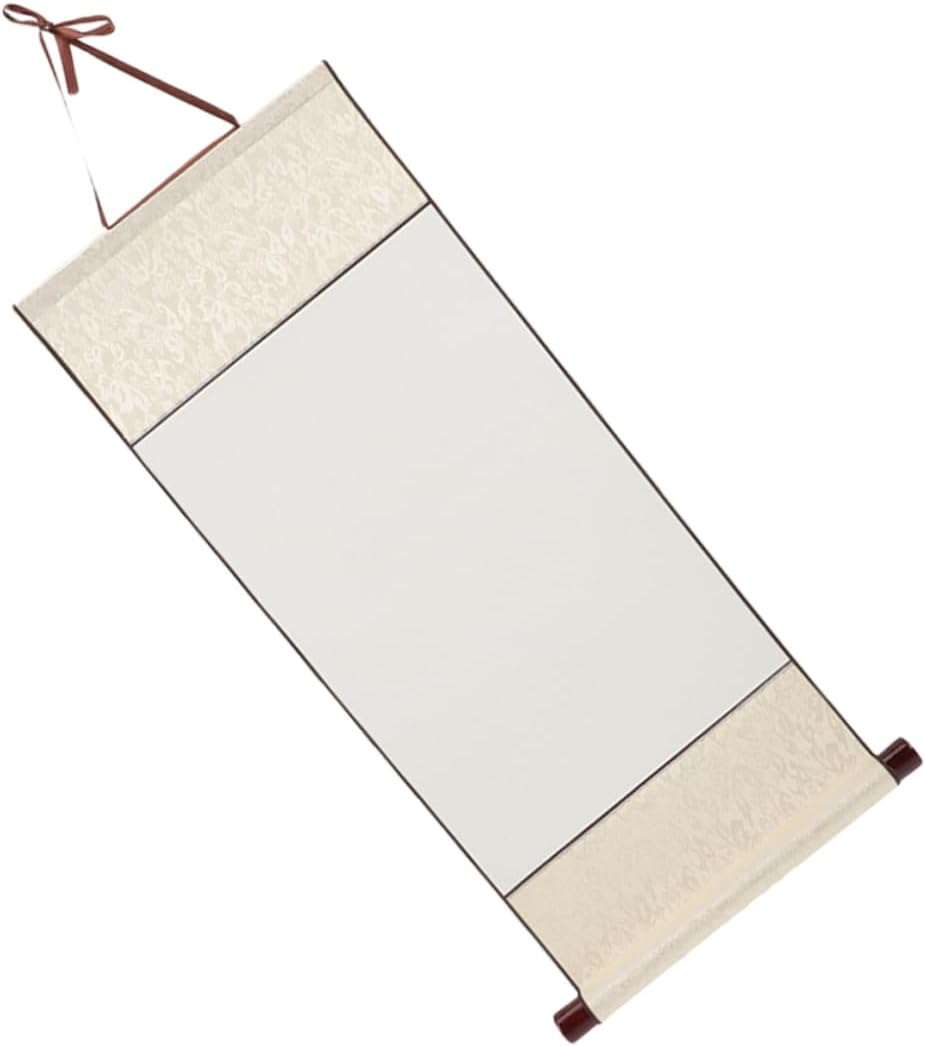 HAPINARY 2pcs Blank Hanging Scroll for Chinese Calligraphy Wear-Resistant Art Lightweight Design for Writing and Painting for Home Decor and Projects