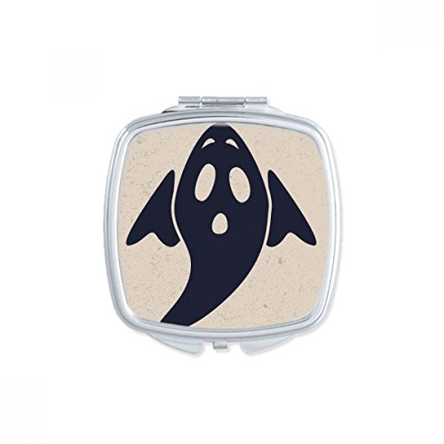 A Winged Halloween Ghost Square Mirror Portable Compact Pocket Makeup Double Sided Glass image 2