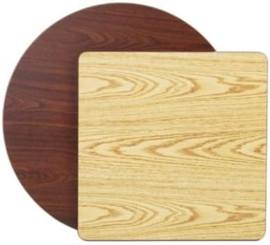 Royal Industries Square Reversible Oak/Walnut Wood grain Tabletop, 30"