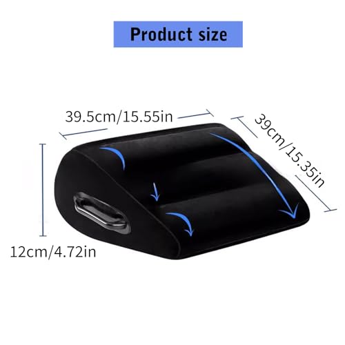 Miniatura 3 de Yugshnkfc Almohada Inflable Para Cama Multiposición Cojines Ortopédicos Con Soporte Para Rodilla Y Espalda Fundas Flocadas De Pvc Almohada De Cuña