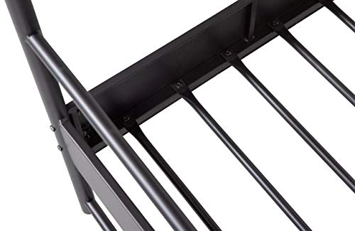 vtwonen Industrial Himmelbett Jugendbett Koje Schwarz Metall in DREI Größen (160 x 200 cm) – Bild 6