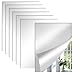 AC Wand  günstig Kaufen-ASSRECT 6 Stück Selbstklebender Acrylspiegel 29 x 21cm Spiegel zum Aufkleben Spiegelfolie Wandspiegel klebespiegel Nicht Glas DIY Wanddekoration Dekospiegel für Küche Badezimmer Schlafzimmer
