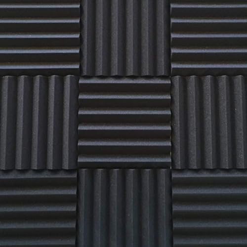 Kit de espuma acústica para insonorización SoundAssured | Paneles tipo cuña | Baldosas 2”x12”x12” | Paquete de 4 unidades | Kit para reducción de ruido con adhesivos miniatura 1