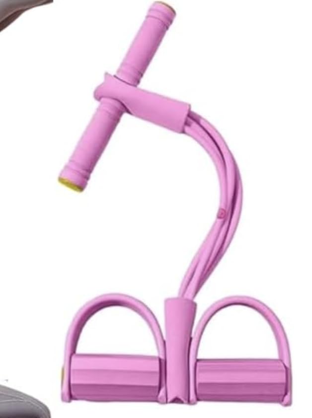 Yousmart Multifunction Pedal Resistance Band with Handle, 3 Tube Adjustable