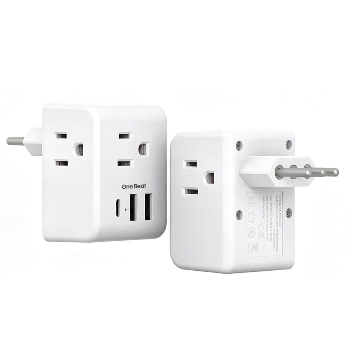 Photo 1 of 2 Pack Italy Travel Plug Adapter, Type L Italy Power Adapter