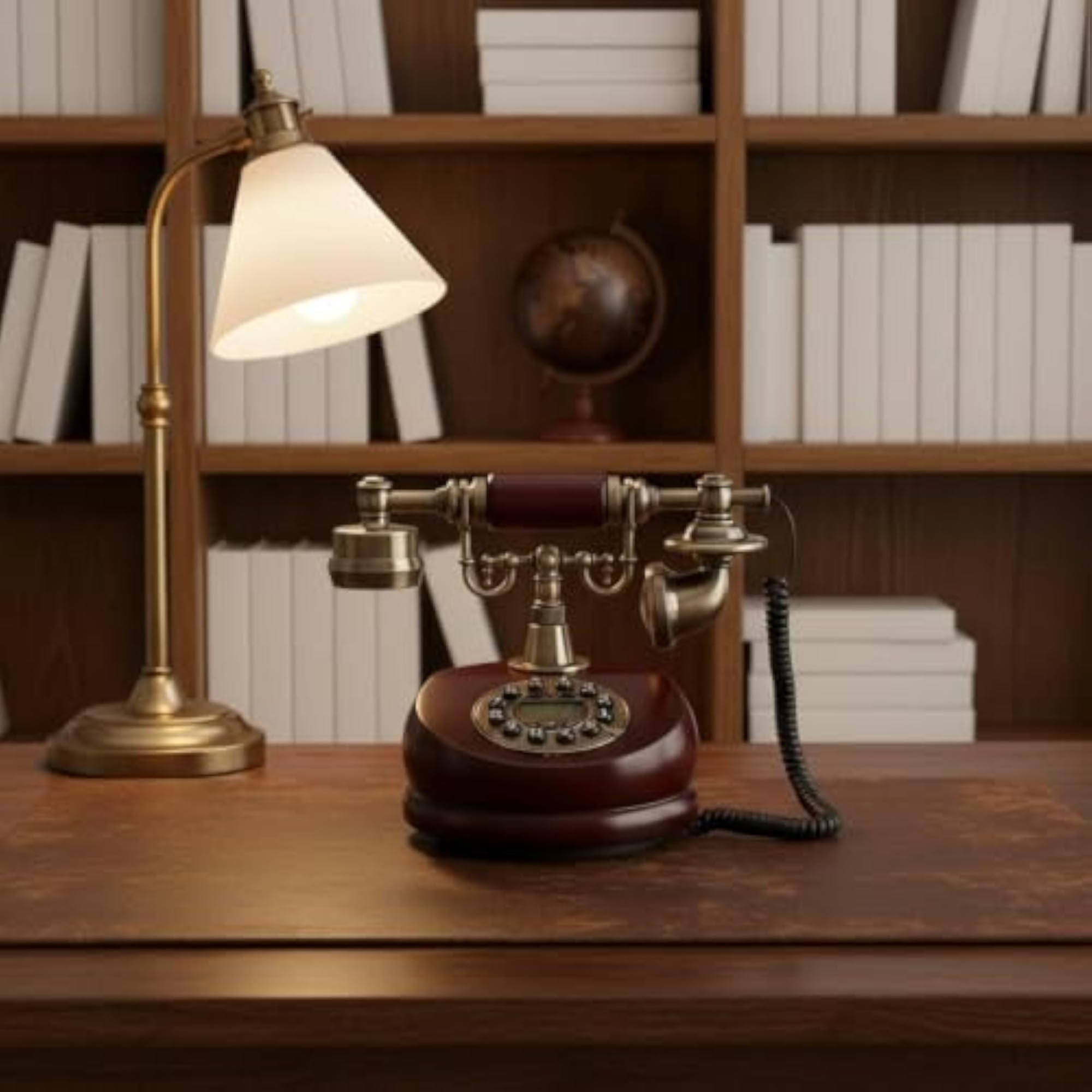 Antique Corded Telephone with Caller ID