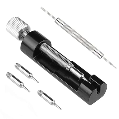 Watch Link Removal Kit, Tools to Adjust and Remove Bracelets?Pin Remover for Sizing Strap, Watches Sizing Adjustment Tool Kit for Watches Repair and Sizing, Watch Band Adjustment Tool Kit (Black)