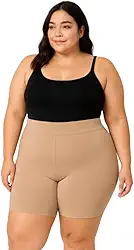 Bermuda Anágua Plus Size Cós Alto Short Segunda Pele Feminino Cintura Alta Não Marca Anti Atrito Nas Coxas