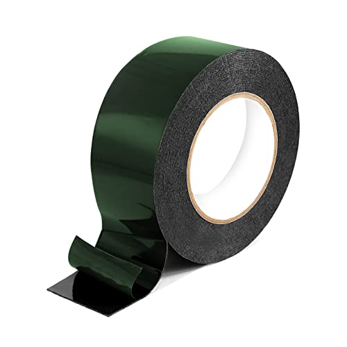 Xrkuu Double Sided Foam Tape, 10m (50mm) Heavy Duty Mounting Tape Black Sponge Tape, Two Sided Waterproof Adhesive Tape Roll for Cars Trims, Number plates, Home Decor