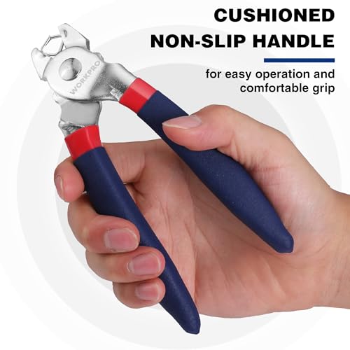 Workpro Bent Hog Ring Pliers With 500 Pcs 3/4 Inch Hog Rings thumb #4
