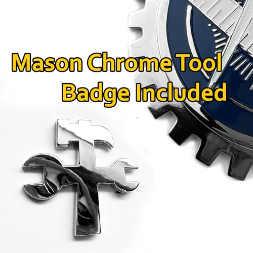 Image of Freemason Mason Masonic Engineering Automotive Grill Badge Emblem for Trucks and Cars