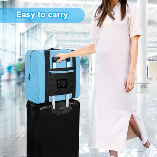 Image of Teamoy Infant Booster Seat Travel Bag for Airplane, Blue | Booster Seat Bags with Handle, Compatible with Most Standard Boosters