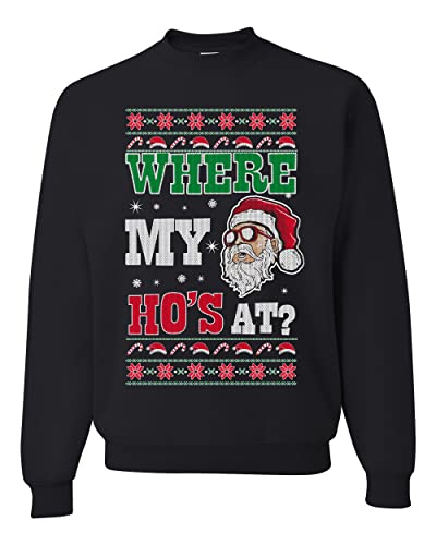 Wild Bobby Ho Santa Ugly Christmas Sweater Unisex Crewneck Sweatshirt 1 Wild Bobby Ho Santa Ugly Christmas Sweater Unisex Crewneck Sweatshirt
