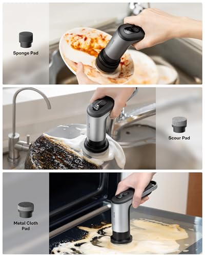 Image of HOTO 9 Pcs Replacement Pads, for HOTO Short-Handle Spin Scrubber Only | For HOTO Grip Cordless Spin Scrubber and Handheld Short-Handle Spin Scrubber Only