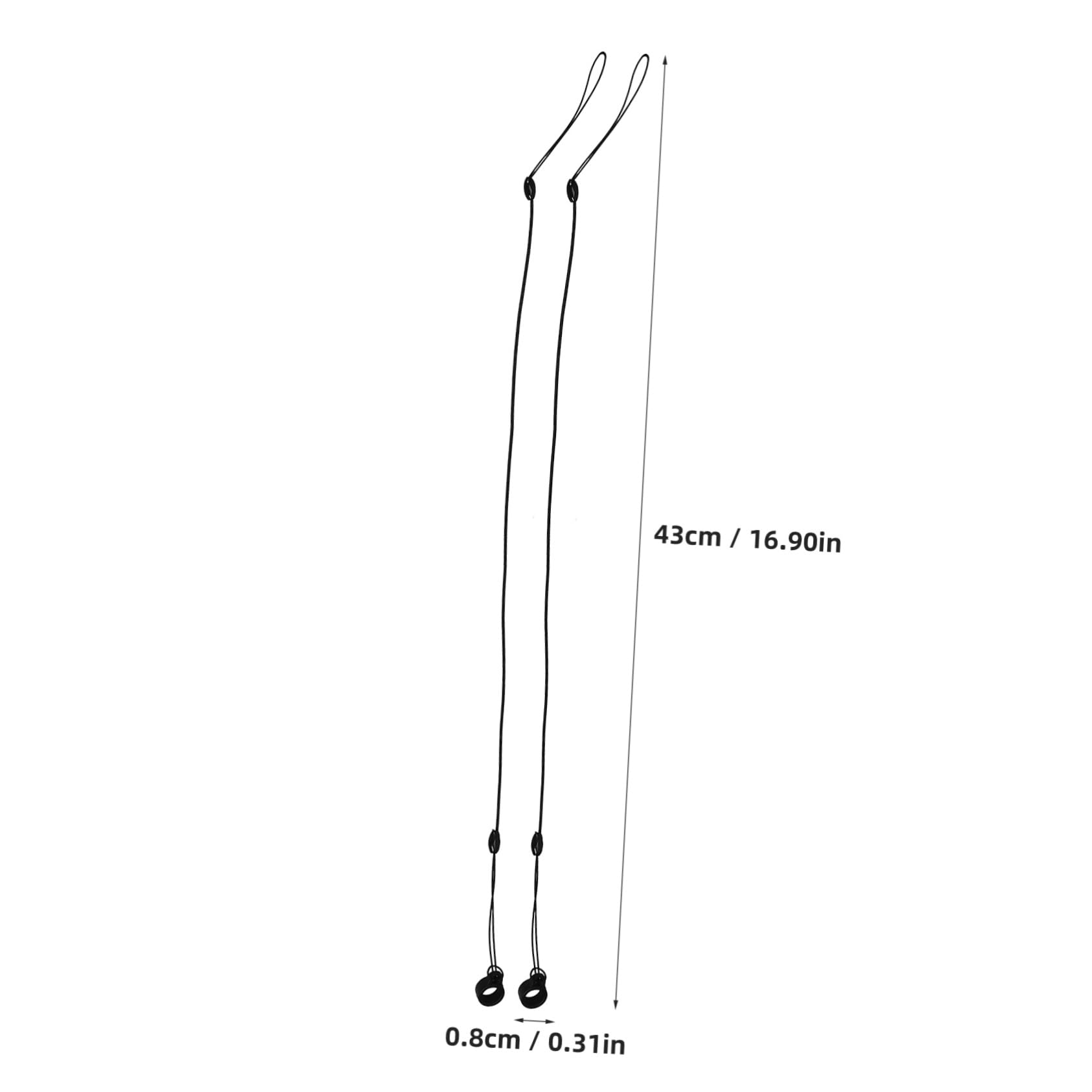 SEWACC 10pcs Signature Pen Ropes Anti-Lost Lanyards Stretch Cords Elastic Rope