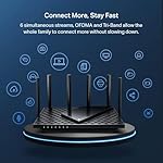 TP-Link AXE5400 Tri-Band WiFi 6E Router (Archer AXE75)- Gigabit Wireless Internet Router, ax Router for Gaming, VPN Router, OneMesh, WPA3, Black - Image 5