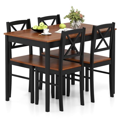 Giantex Acacia Veneer Dining Set
