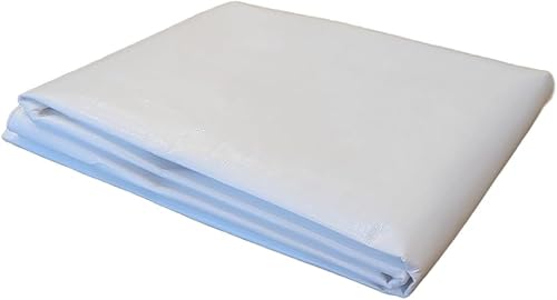 Miniatura 8 de H.D. Lona blanca ultra gruesa de 16 mil (tamaño exacto) (12' X 30')