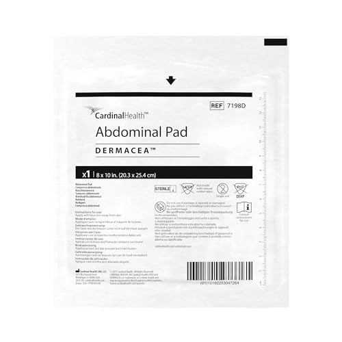 Dermacea™ Abdominal Gauze Pad, Sterile, 8 x 10IN, Case of 216