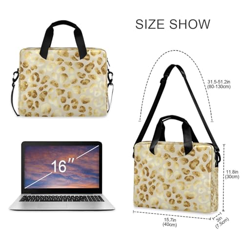 Bolso para Laptop senya Brillo Dorado Leopardo miniatura 5