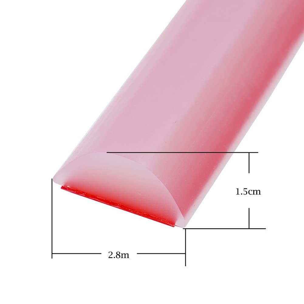 DAZZLEEX Barriera per pavimenti per ambienti umidi, striscia di barriera per la ritenzione dell'acqua del bagno, striscia di tenuta in silicone trasparente per separazione asciutta e bagnata, 200 cm