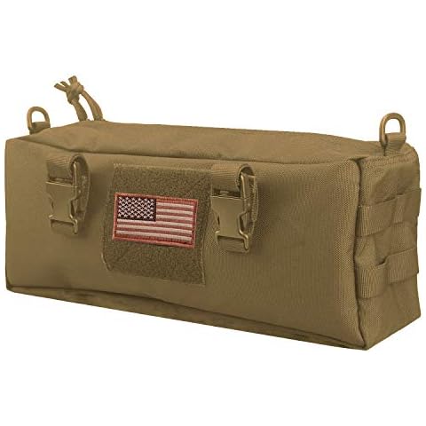 AMYIPO Tactical Pouch Multi-Purpose Large Capacity Increment Pouch Short Trips Bag (Khaki (1 PCS)) Cover