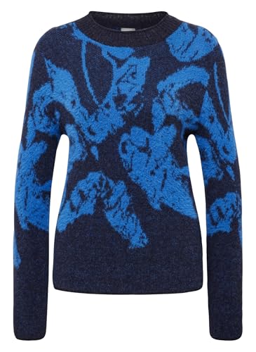 Rabe Pullover Gemustert in Dunkelblau für Damen