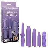 CalExotics Dr. Laura Berman Rechargeable Dilators Set with Premium Silicone Textured Sleeve Purple - SE-9730-60-3