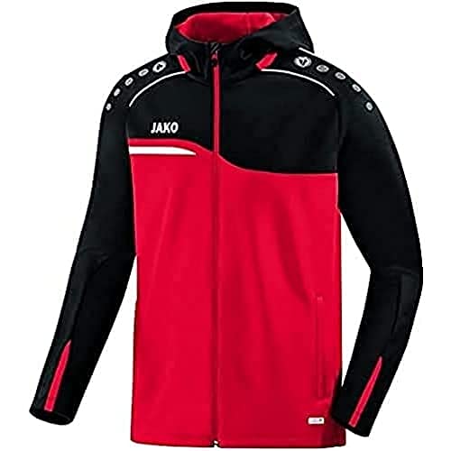 Preisvergleich Produktbild JAKO Damen Kapuzenjacke Competition 2.0, rot / schwarz, 40, 6818